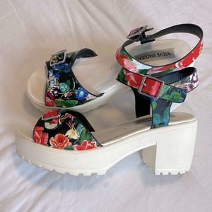 Steve Madden Galile Floral platform heels